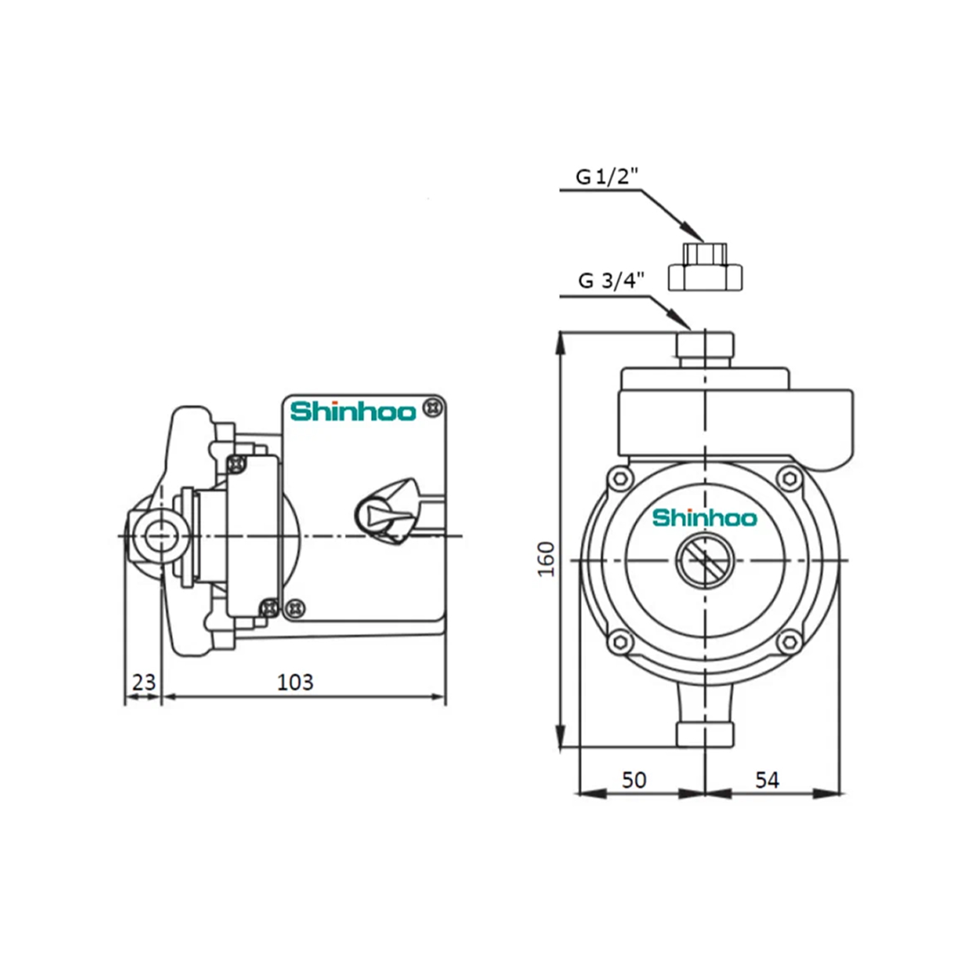 Повысительный насос SHINHOO PROMO S 15-9A 130 1х230V