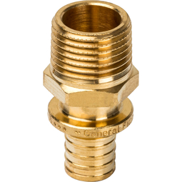 Переходник STOUT с наружной резьбой 20xR 1/2" для труб из сшитого полиэтилена аксиальный