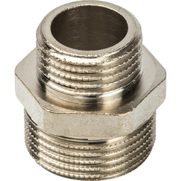 Ниппель переходной НН 3/4 х 1/2" никел STOUT