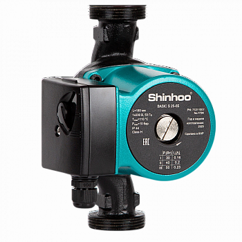 Насос циркуляционный с мокрым ротором SHINHOO BASIC S 32-6S 180 1x220V