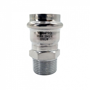 Переход пресс нерж. сталь НР D 22x1/2"