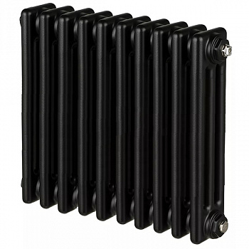 Радиатор WABEH ST 2057 - 10 V50 1/2" RAL 9005 matt, нижнее подкл, ЧЕРНЫЙ матовый